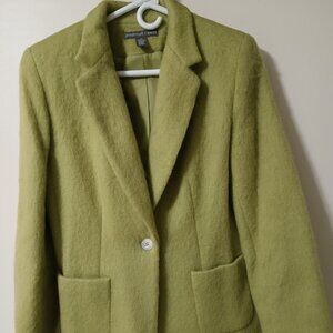 Josephine Chaus Light Green Wool/Mohair Blend Blazer Sz 8